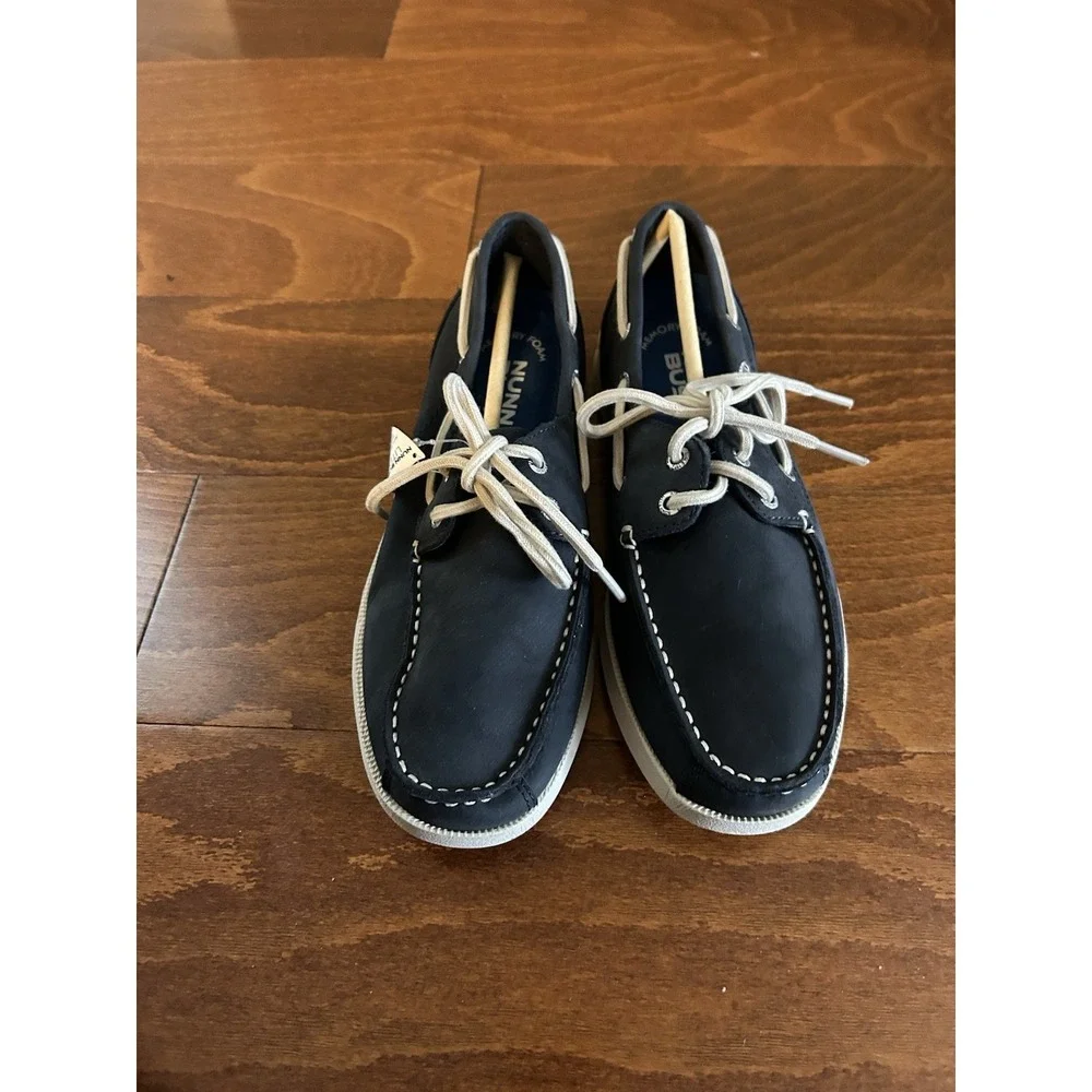 Nunn Bush mens Leather Two Eye Oxford‎ Lace Up Boat Shoes NEW Size 7
